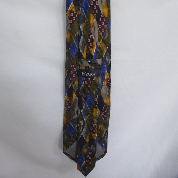 BOSA, neck tie, 100% silk, Made In Italy - Picture 6 of 7